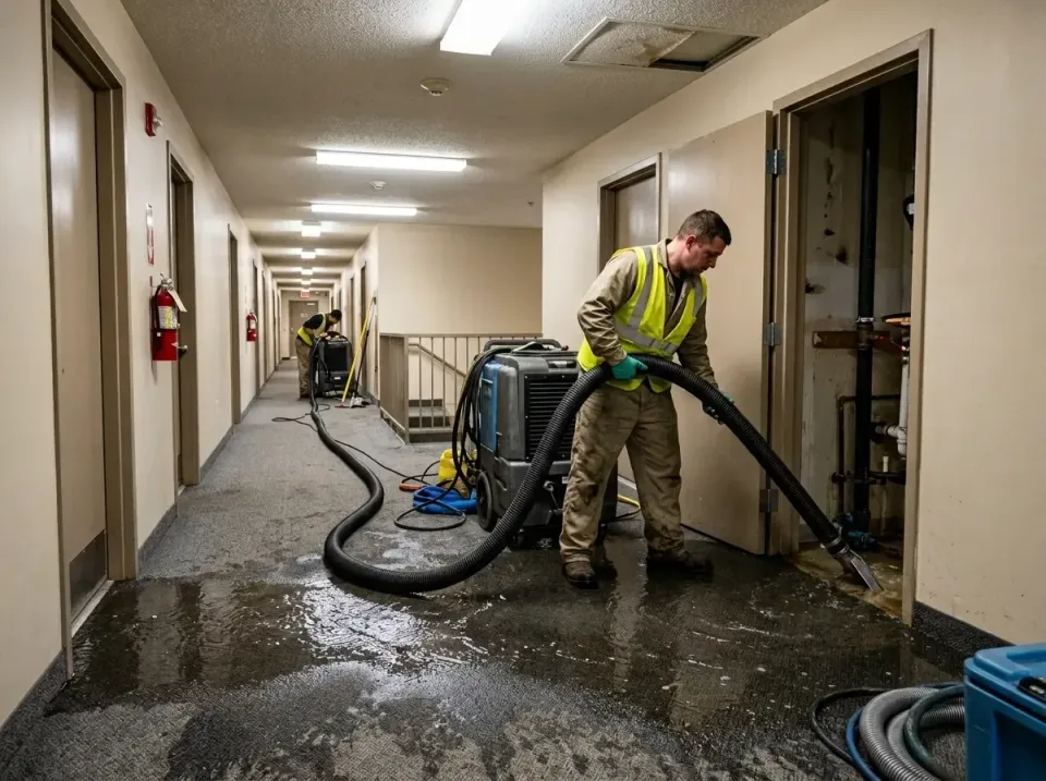 multi-unit-apartment-hallway-f-005 — frequently asked questions, Emergency Burst Pipe Water Extraction & Removal in Prairie…